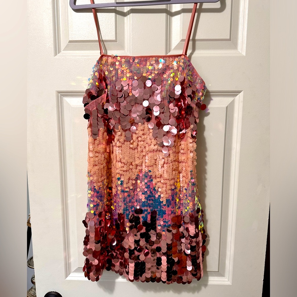 12th Tribe sequin mini dress